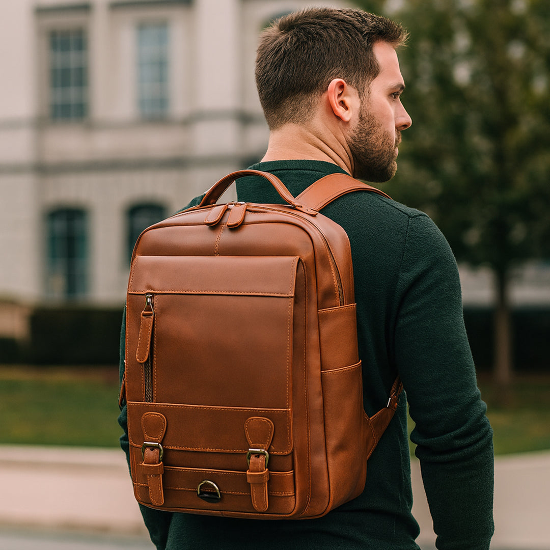 Sac a dos en cuir - Baroudeur