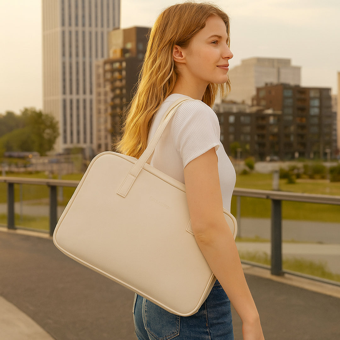 Sac ordinateur cuir femme - Clémentis