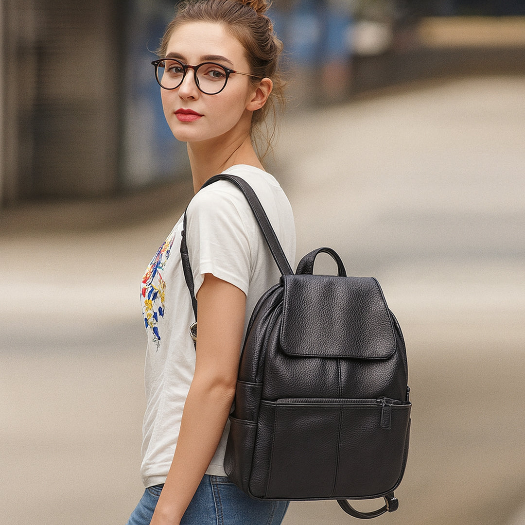 Sac a dos femme en cuir -Prestigia