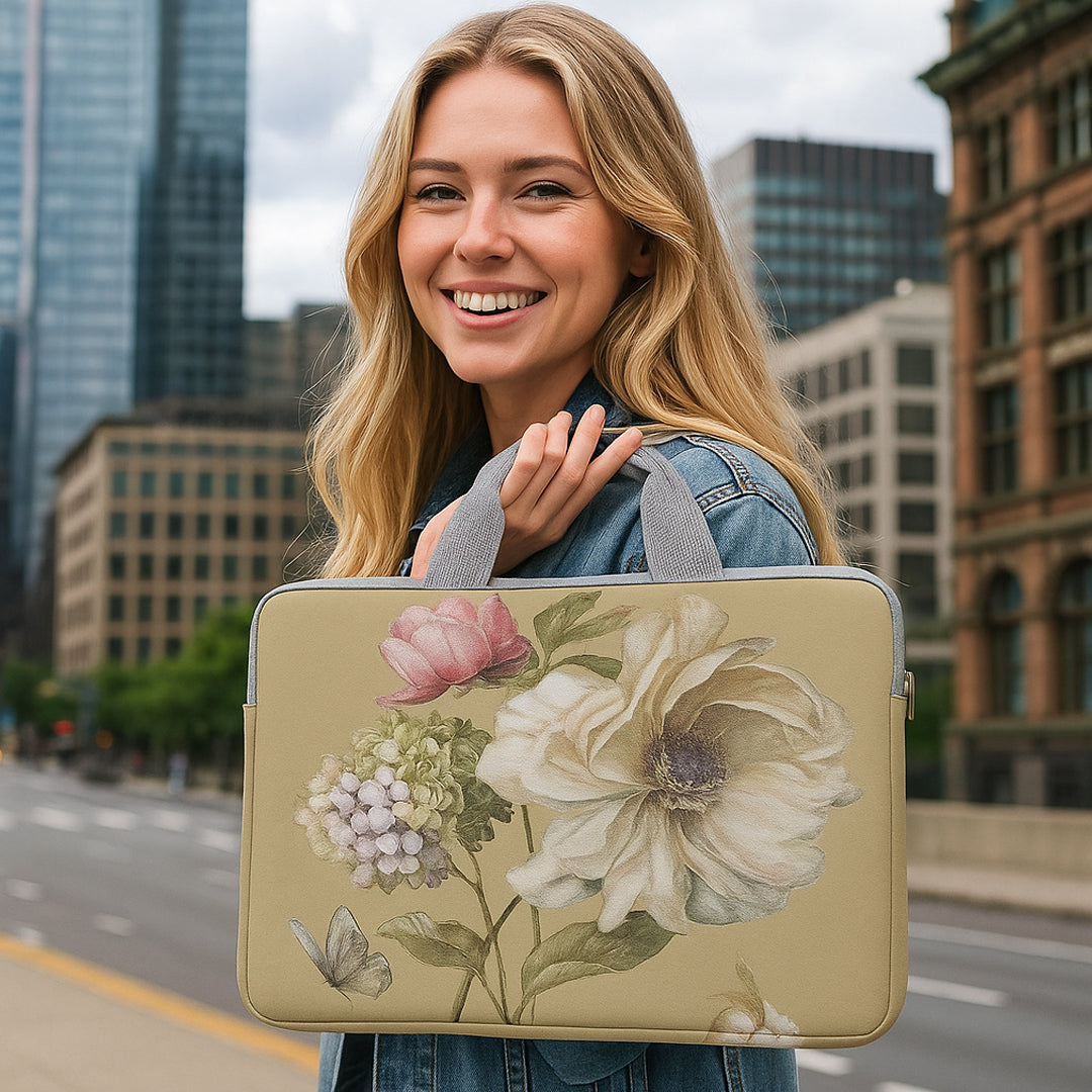 Pochette-ordinateur-14-pouces-Fleur