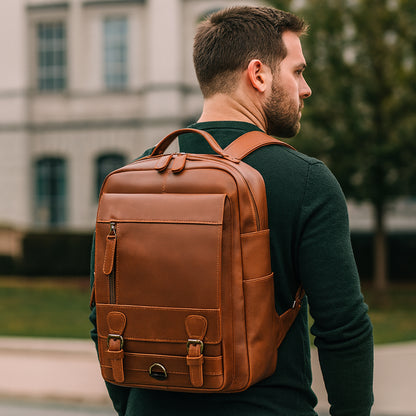 Sac a dos en cuir - Baroudeur
