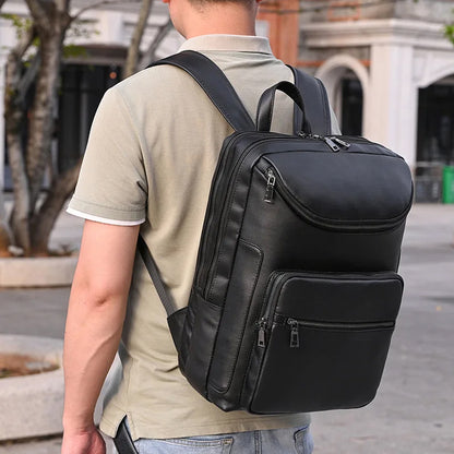 Sac dos cuir noir - Rustico